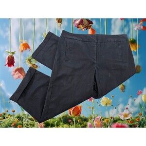 Elliott Lauren Chino Khaki Roll Cuff Ankle Pants Slacks Trousers Women's 10 EUC